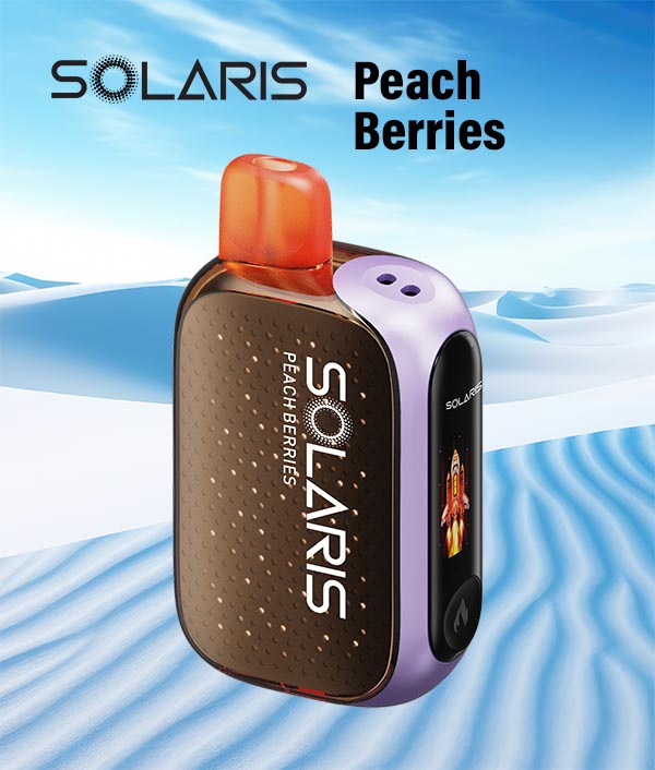 Solaris 18ML 25K Puffs Solar Charging Disposable Device With Triple Animation HD Screen & Star Light Embedded Glow